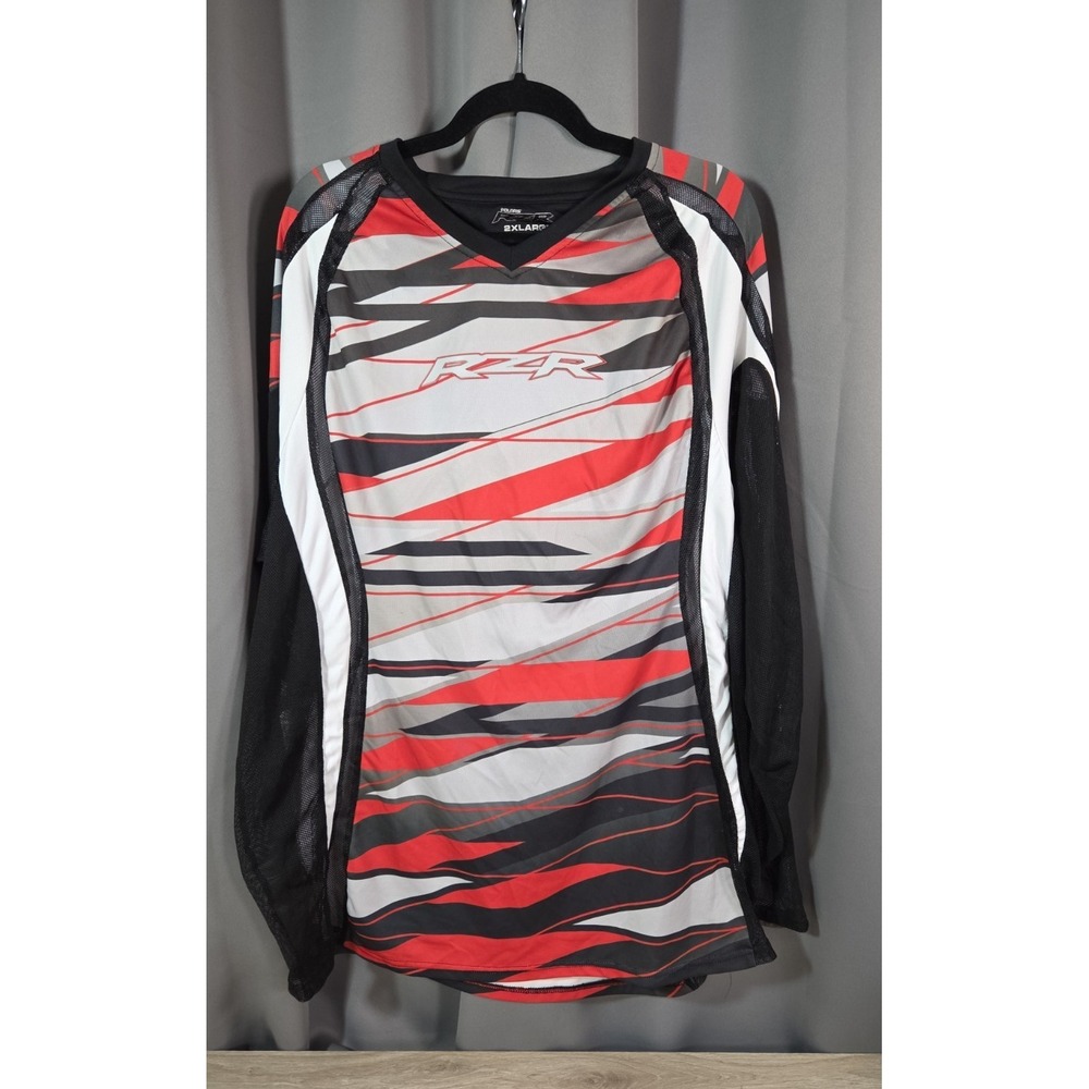 Polaris Razor LIghtweight‎ Mesh Racing Jersey Shirt  Red Gray Black 2XL
